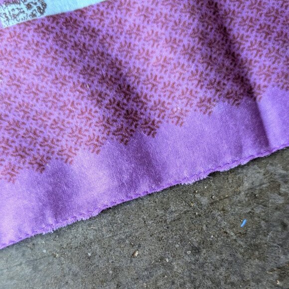 Vintage Diane von Furstenberg Purple Orange Safari Zoo Animal Print Square Scarf - Picture 9 of 10